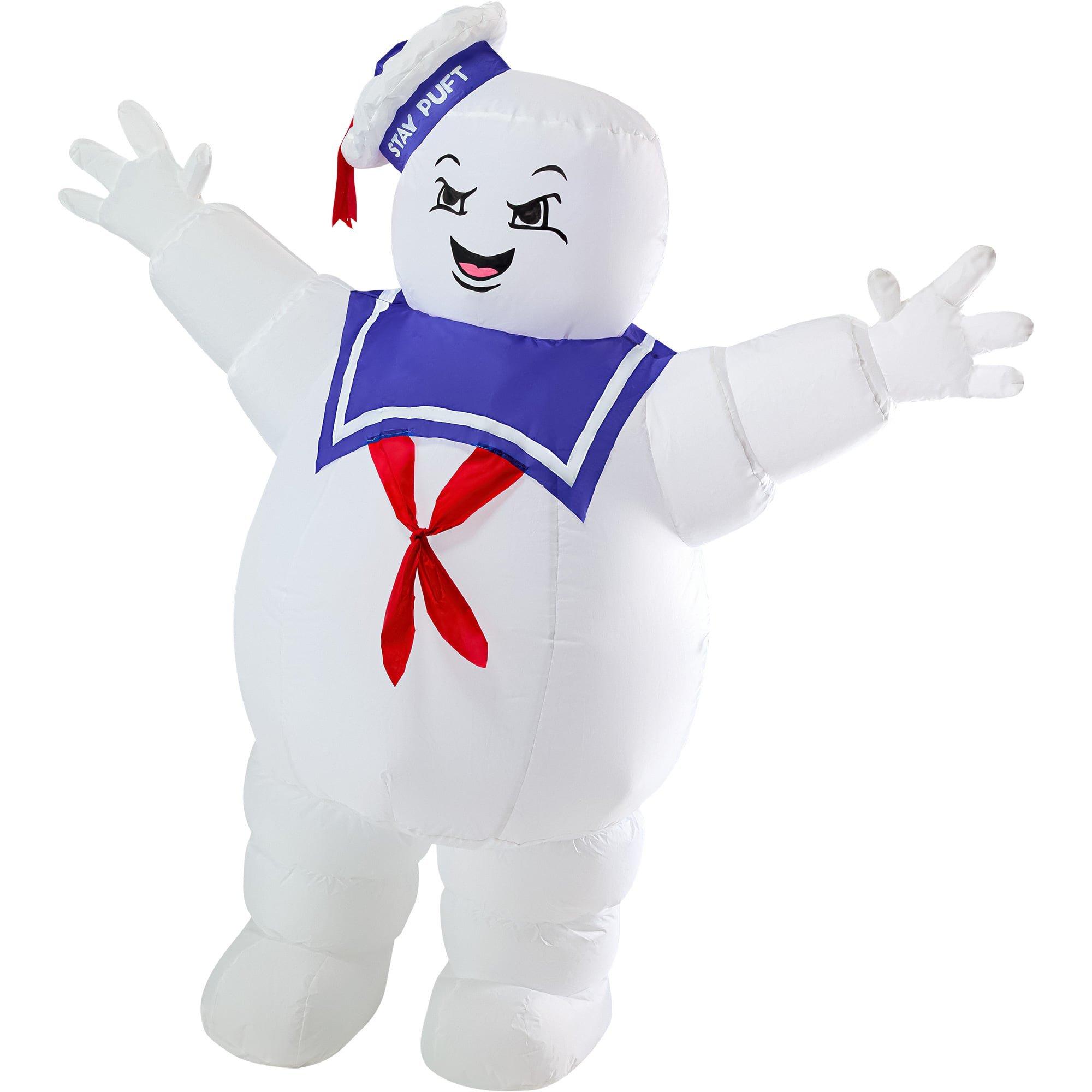 5.5 Foot Ghostbusters Classic Stay Puft Marshmallow Man Halloween Inflatable Lawn Decoration