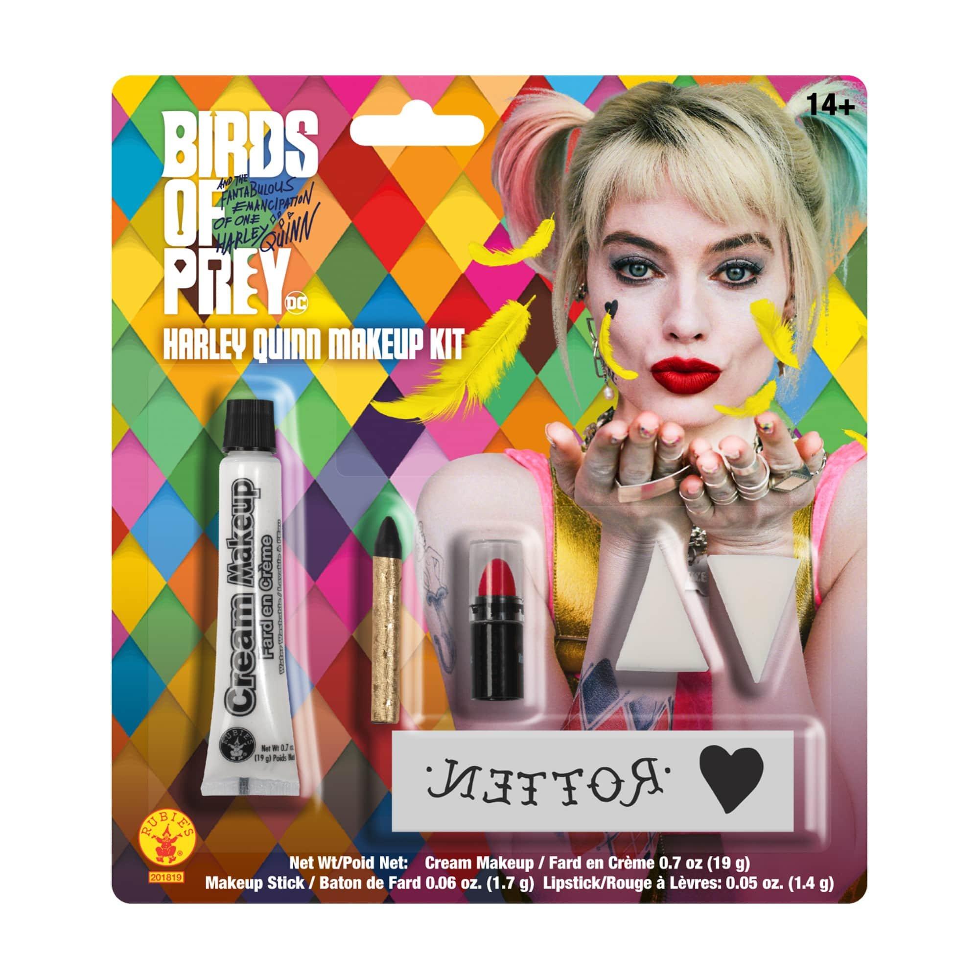 Adult Birds Of Prey Harley Quinn Makeup Set