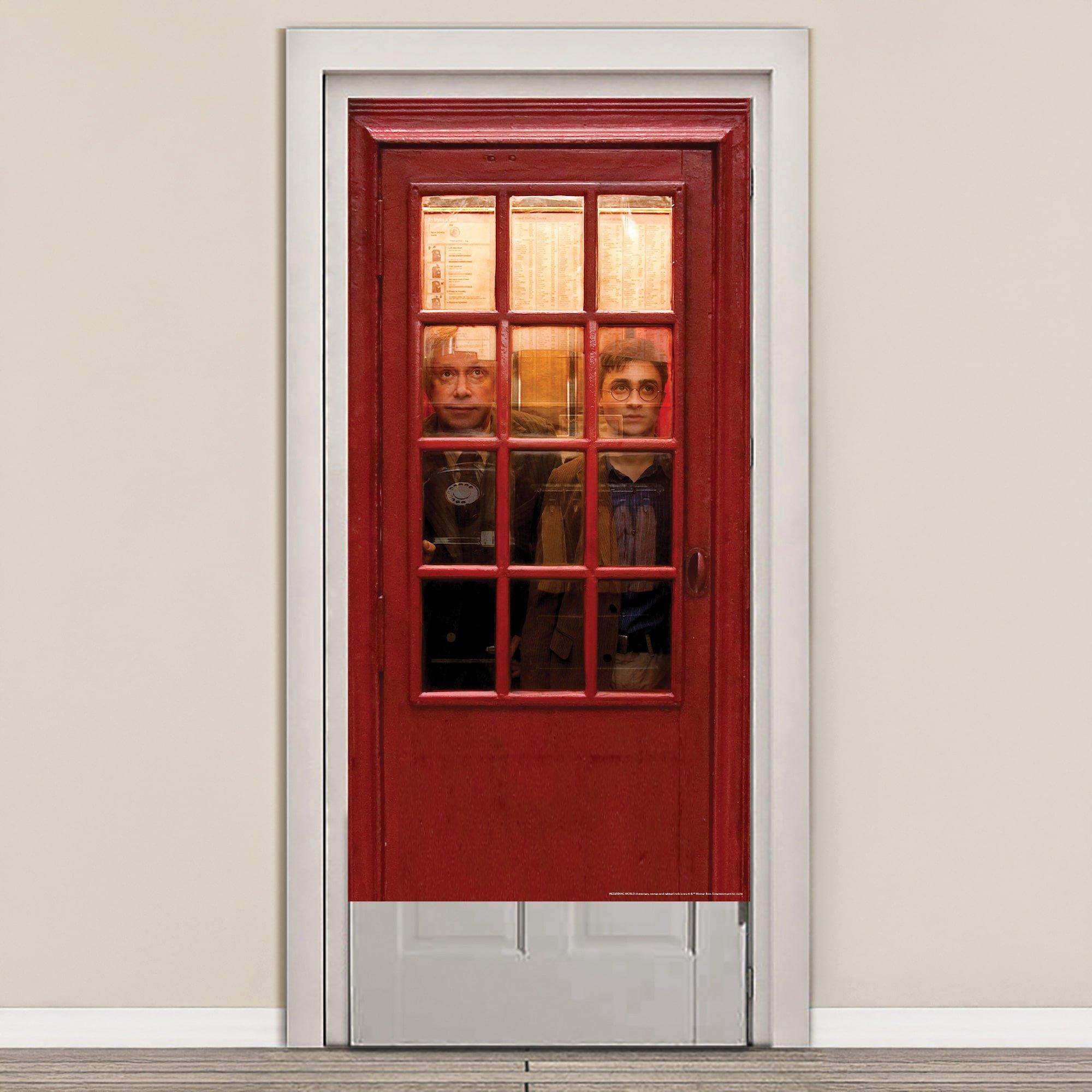 60-inch Harry Potter Telephone Booth Front Door Cover Decoration