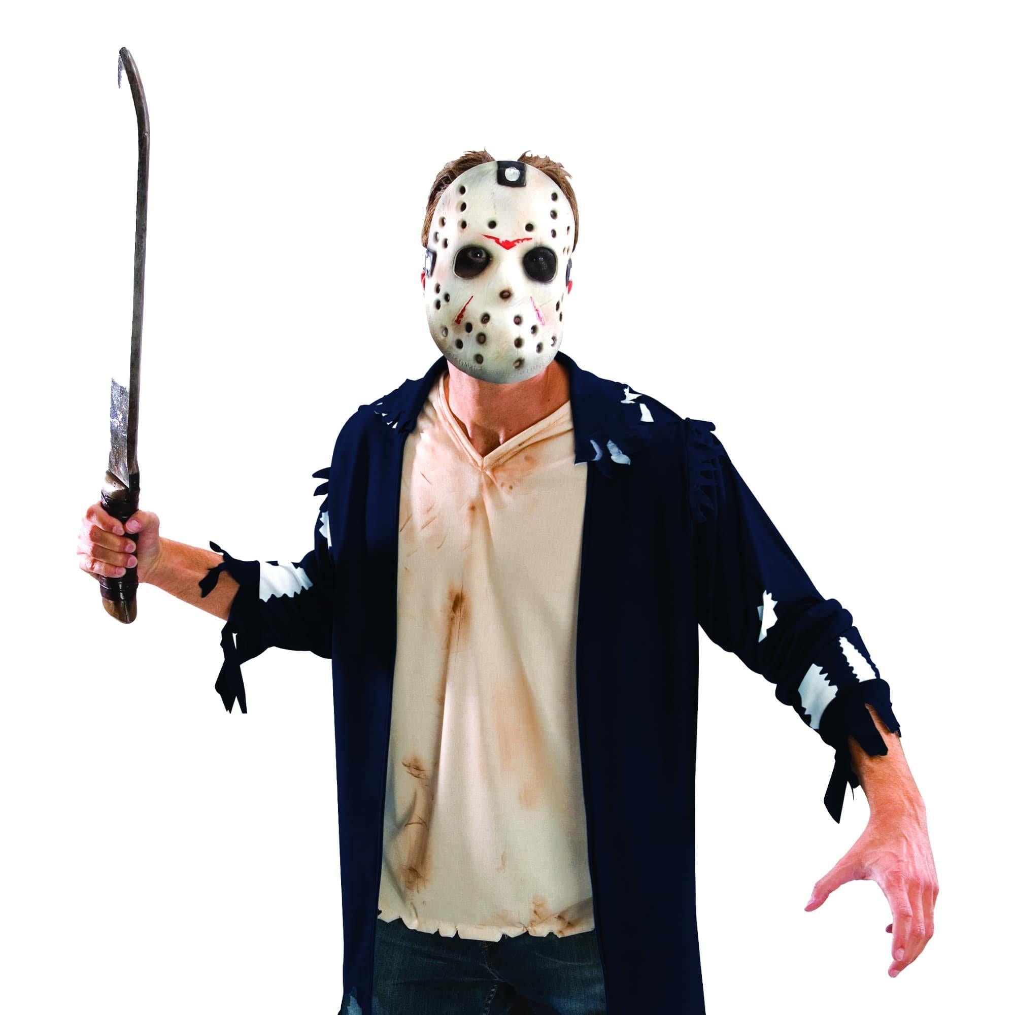 Adult Friday The 13th Jason Voorhees Bloody Machete - Deluxe