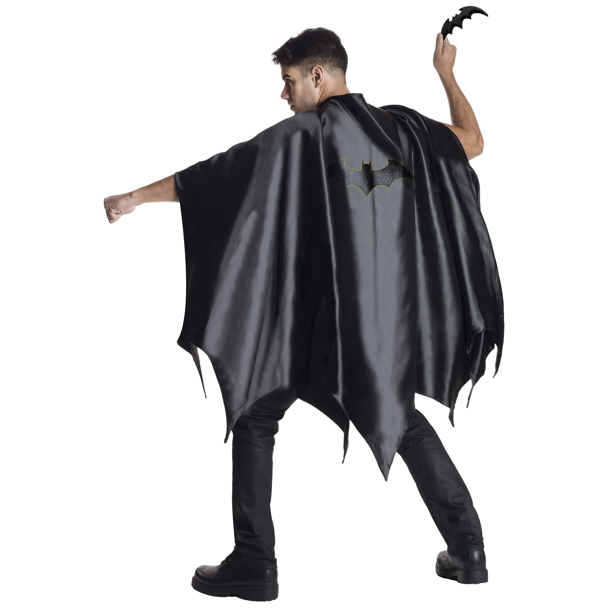 Men's Black DC Comics Batman Cape - Deluxe