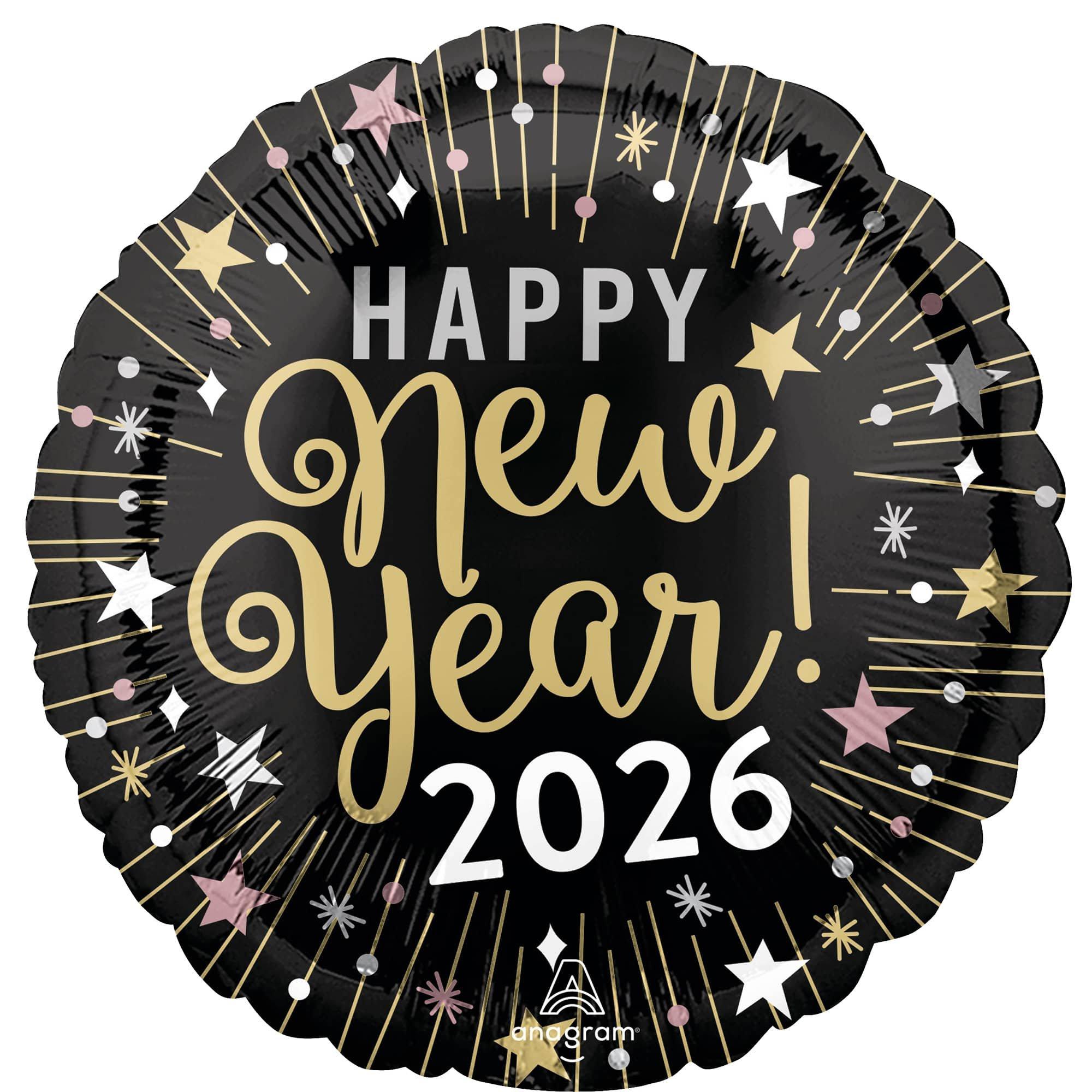 New Year Celebration Foil Balloon, 18in