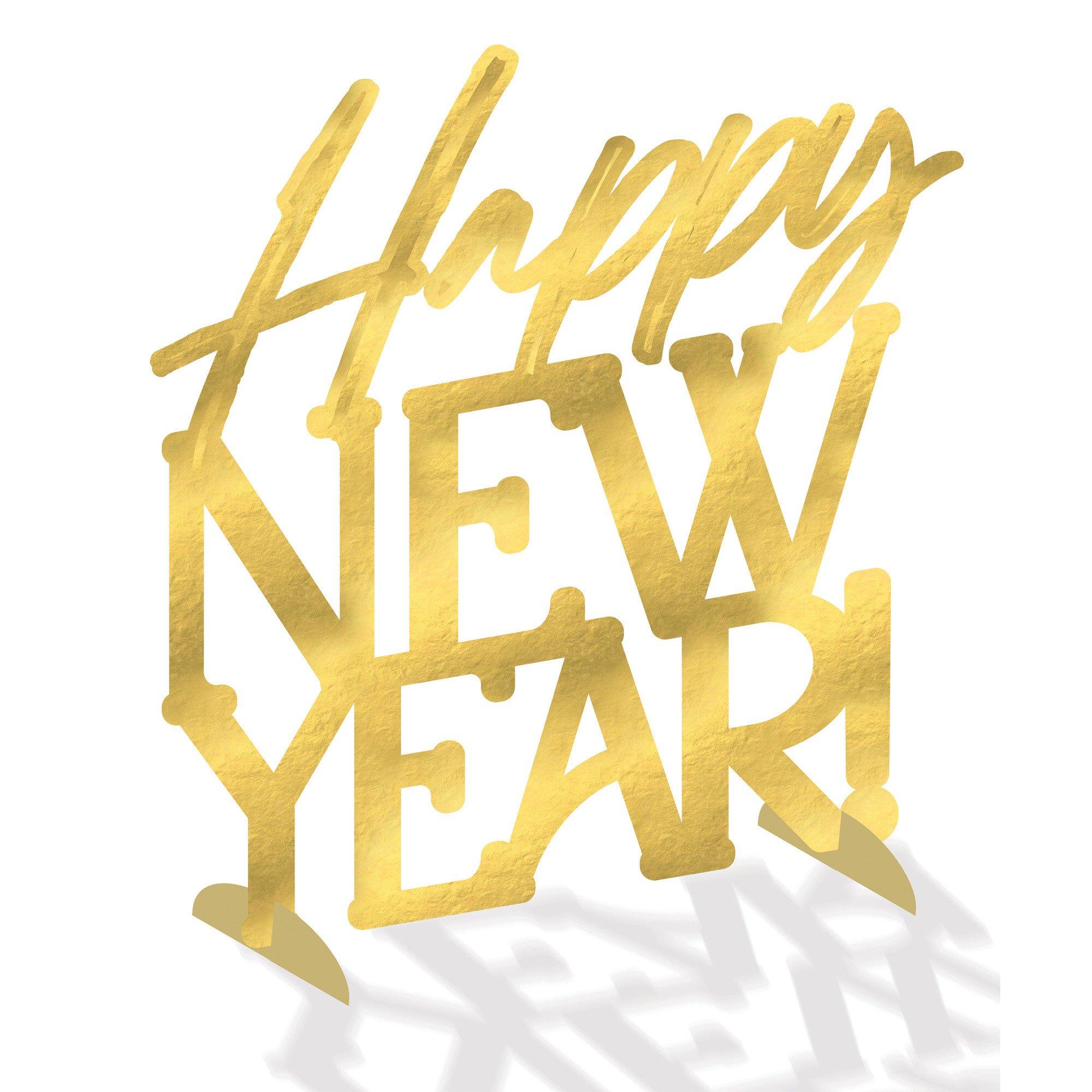 Golden Soiree NYE Centerpiece Sign