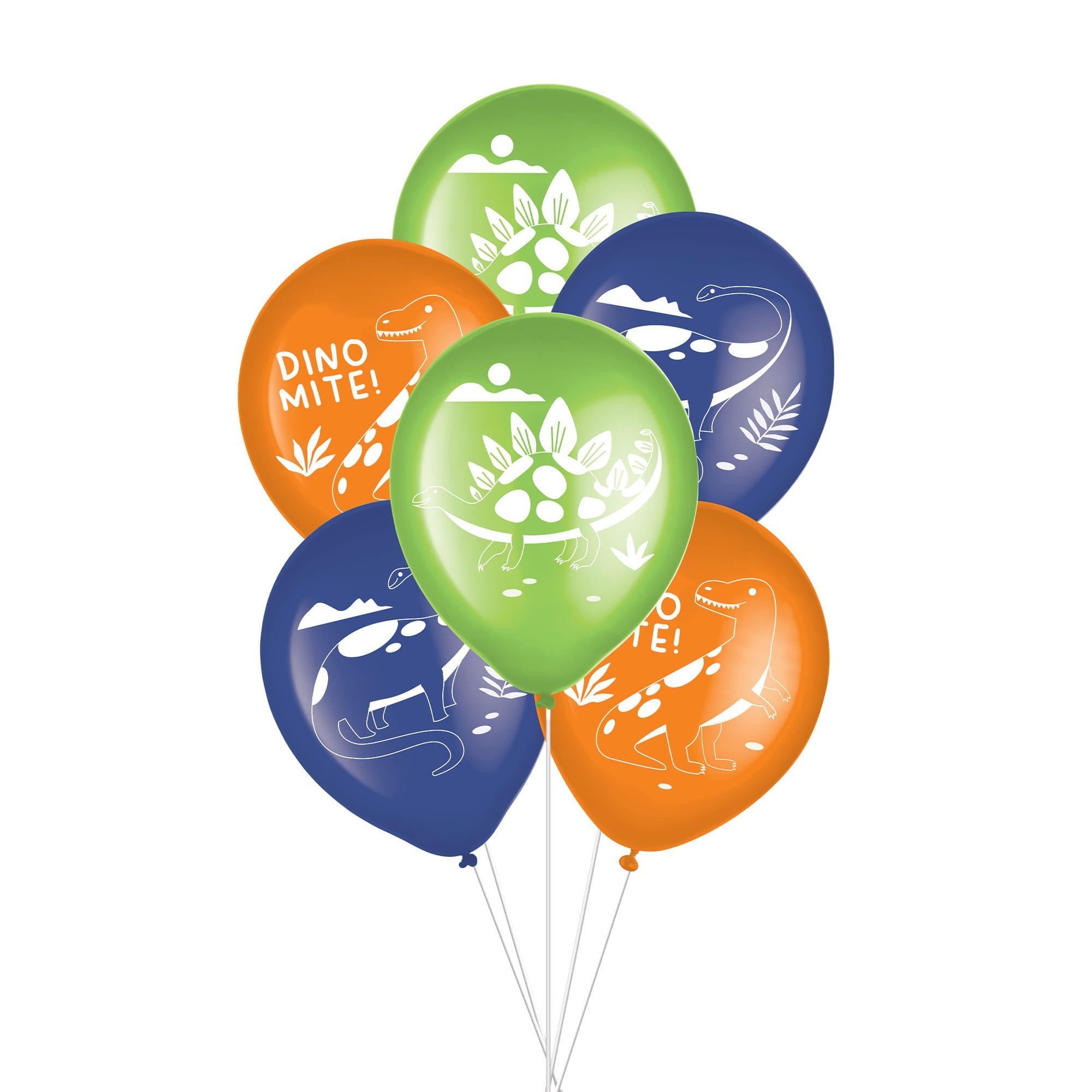 Diggin Dino Latex Balloons, 6pc