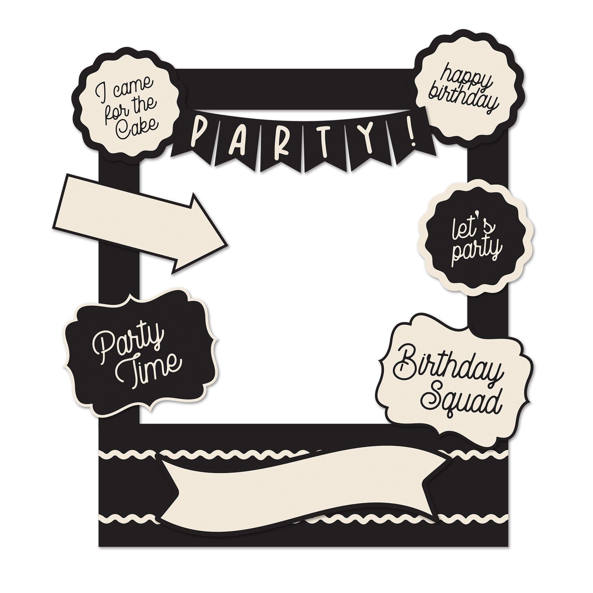 Birthday Chic Photo Booth Props, 46pc