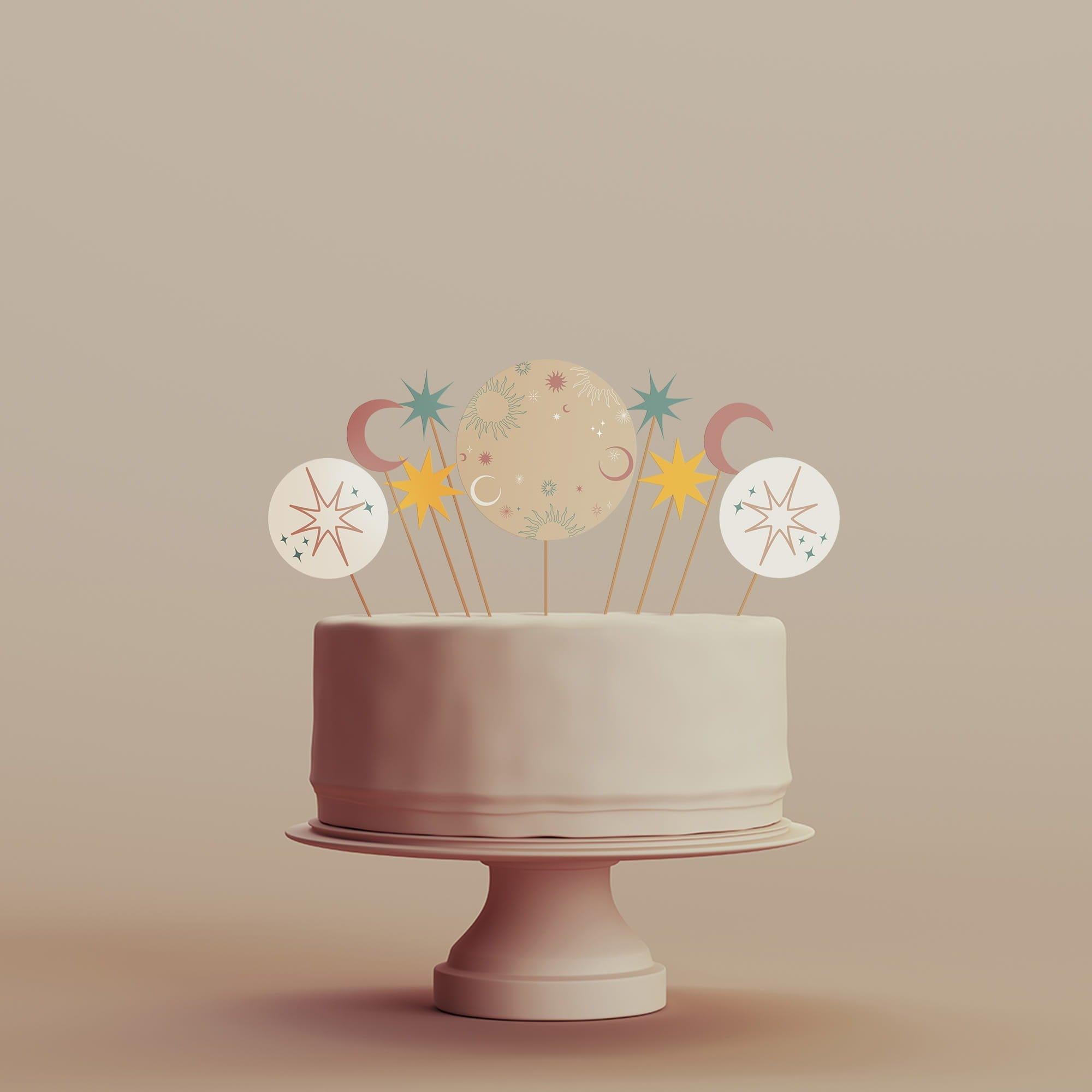 Mystical Astrology Cake Topper Kit, 9pc