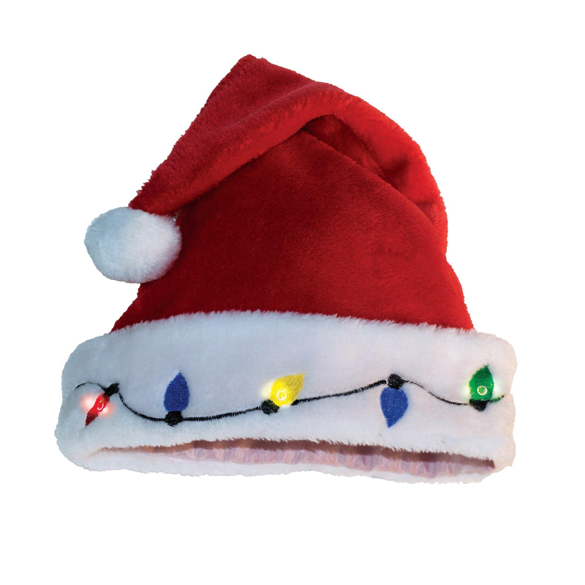 Adult Light Up Santa Hat