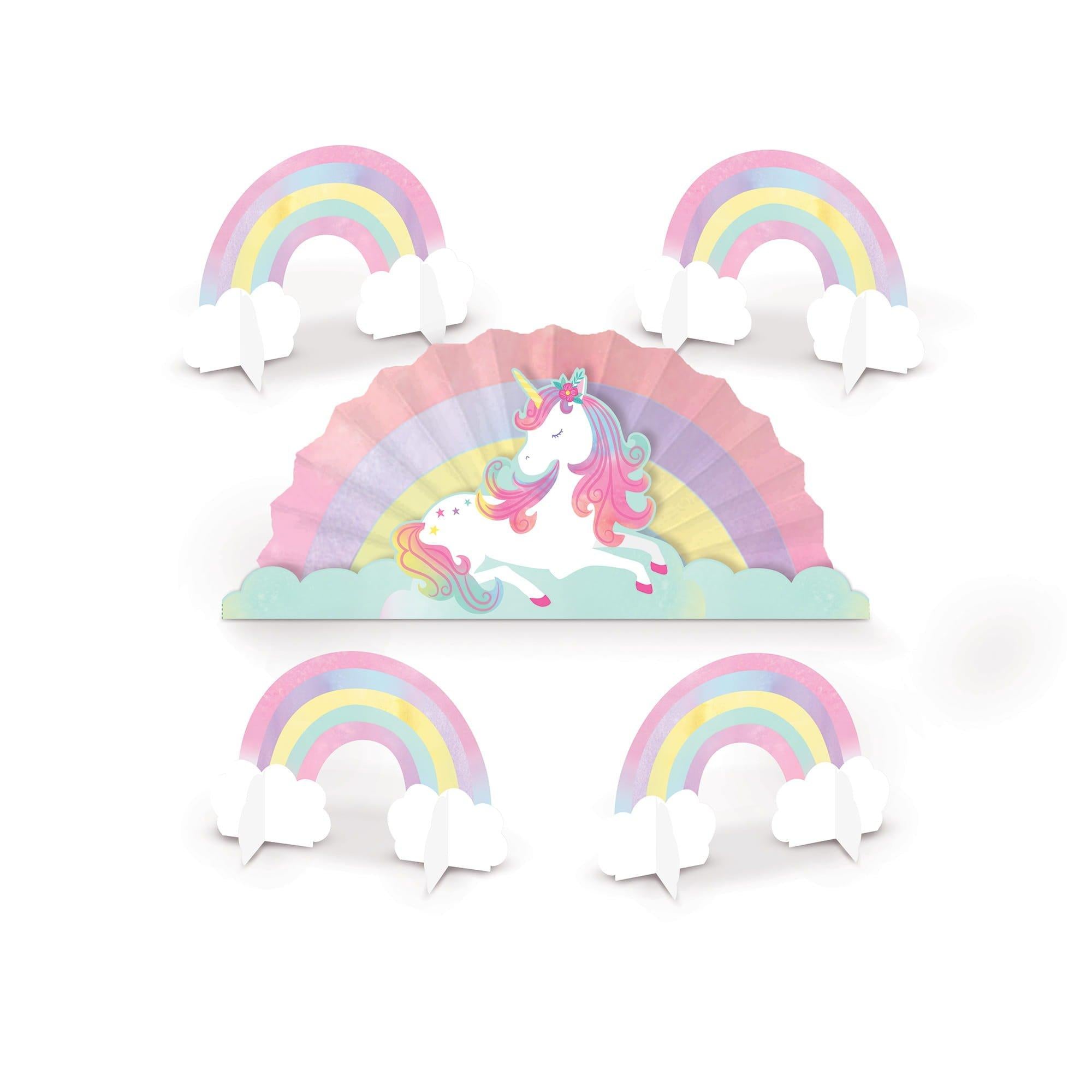 Unicorn Centerpiece, 5pc