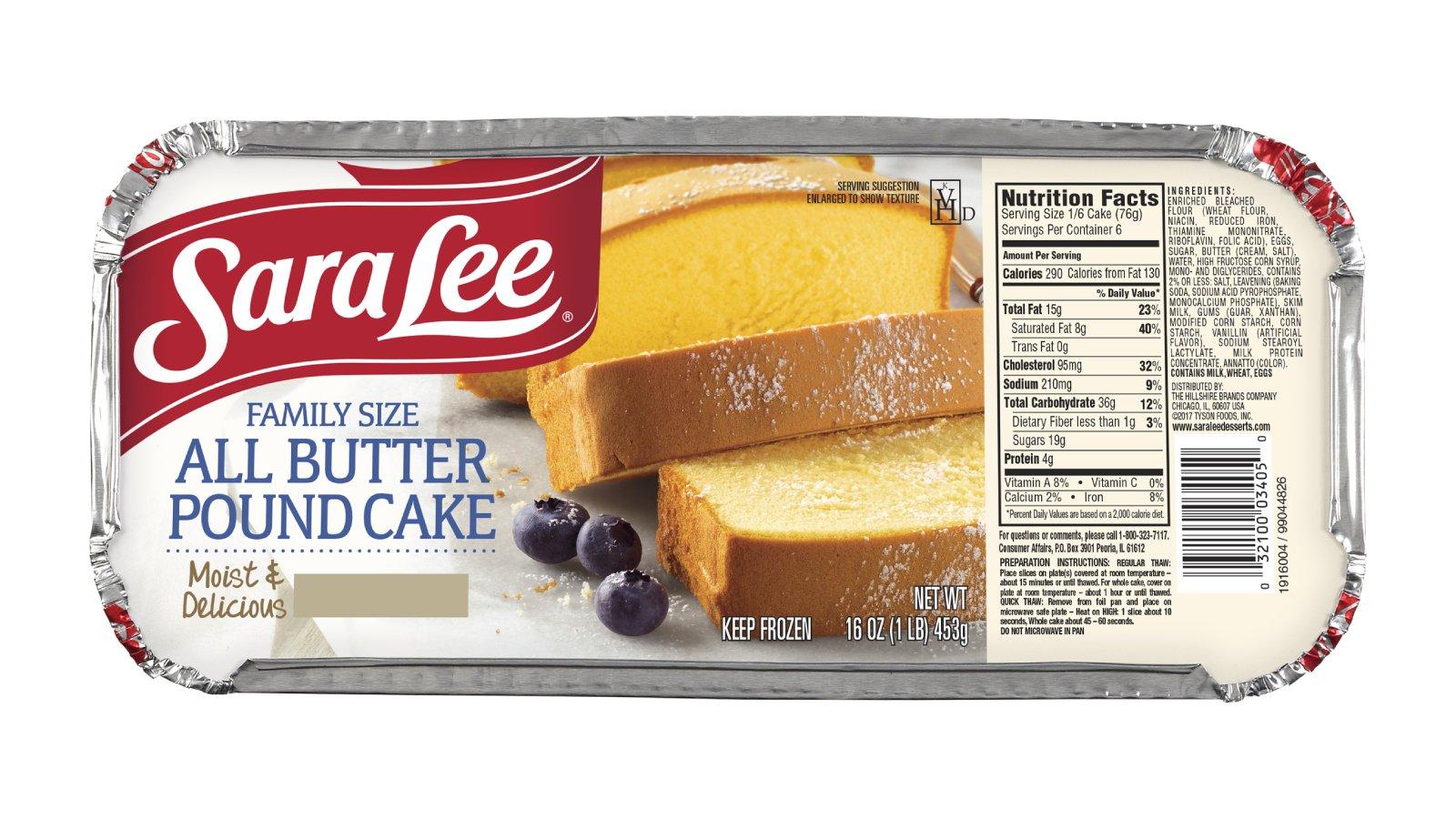 Sara Lee All Butter Pound Cake (16oz)