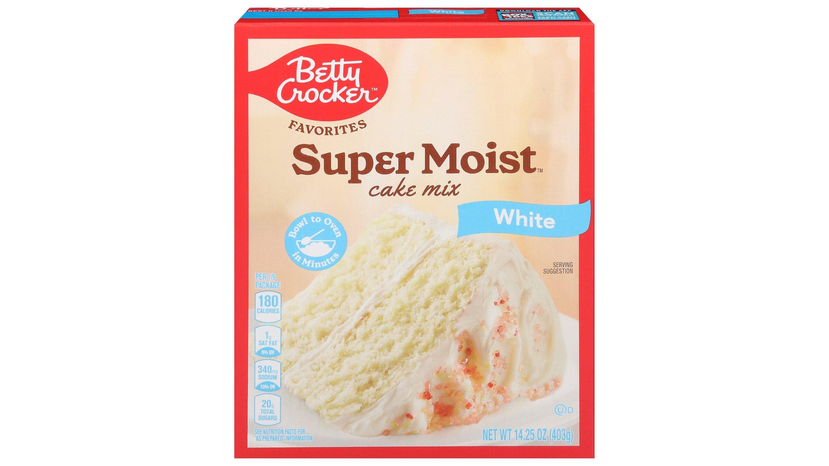 Betty Crocker Super Moist White Cake Mix (14.25 oz)