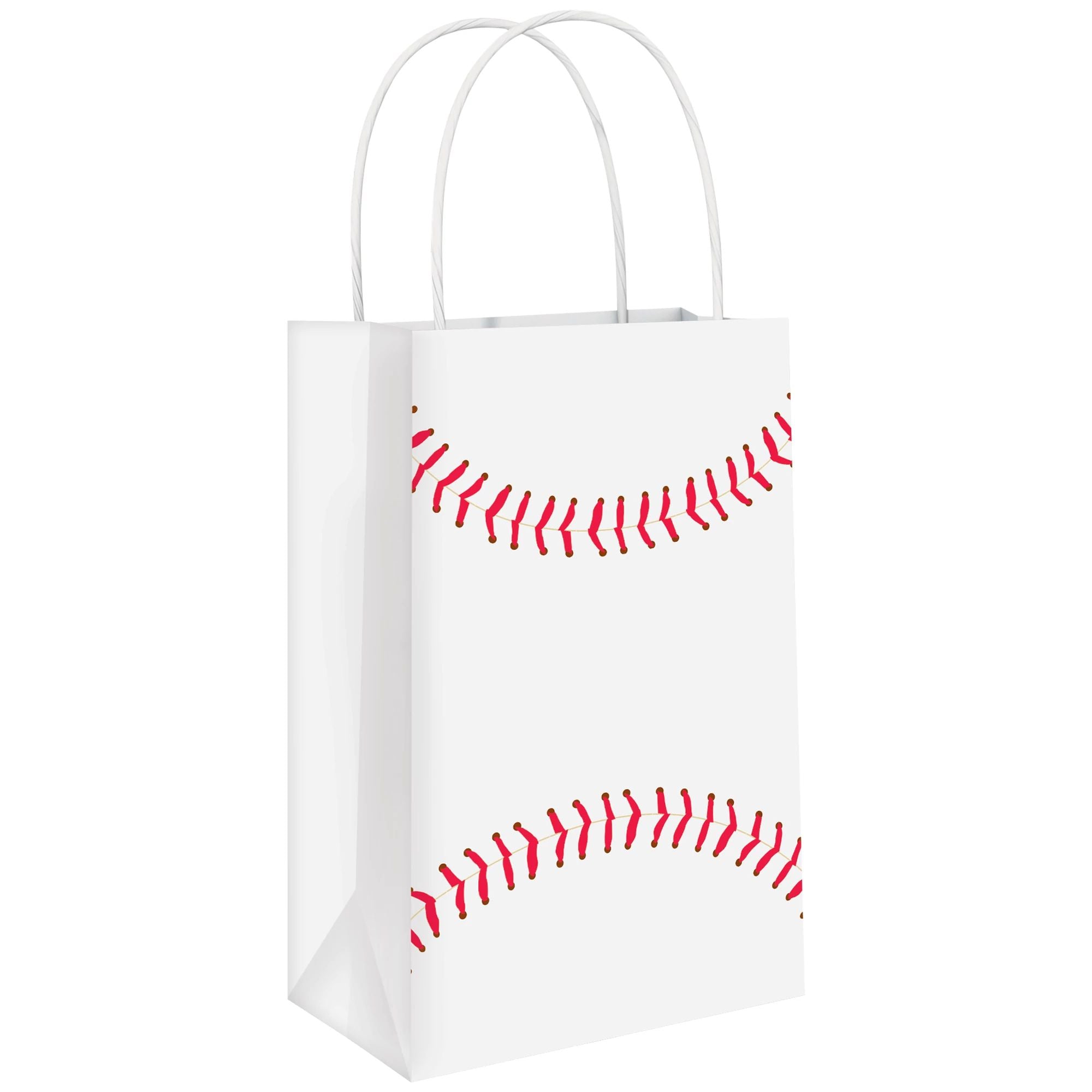 Baseball Kraft Favor Bags, 8ct