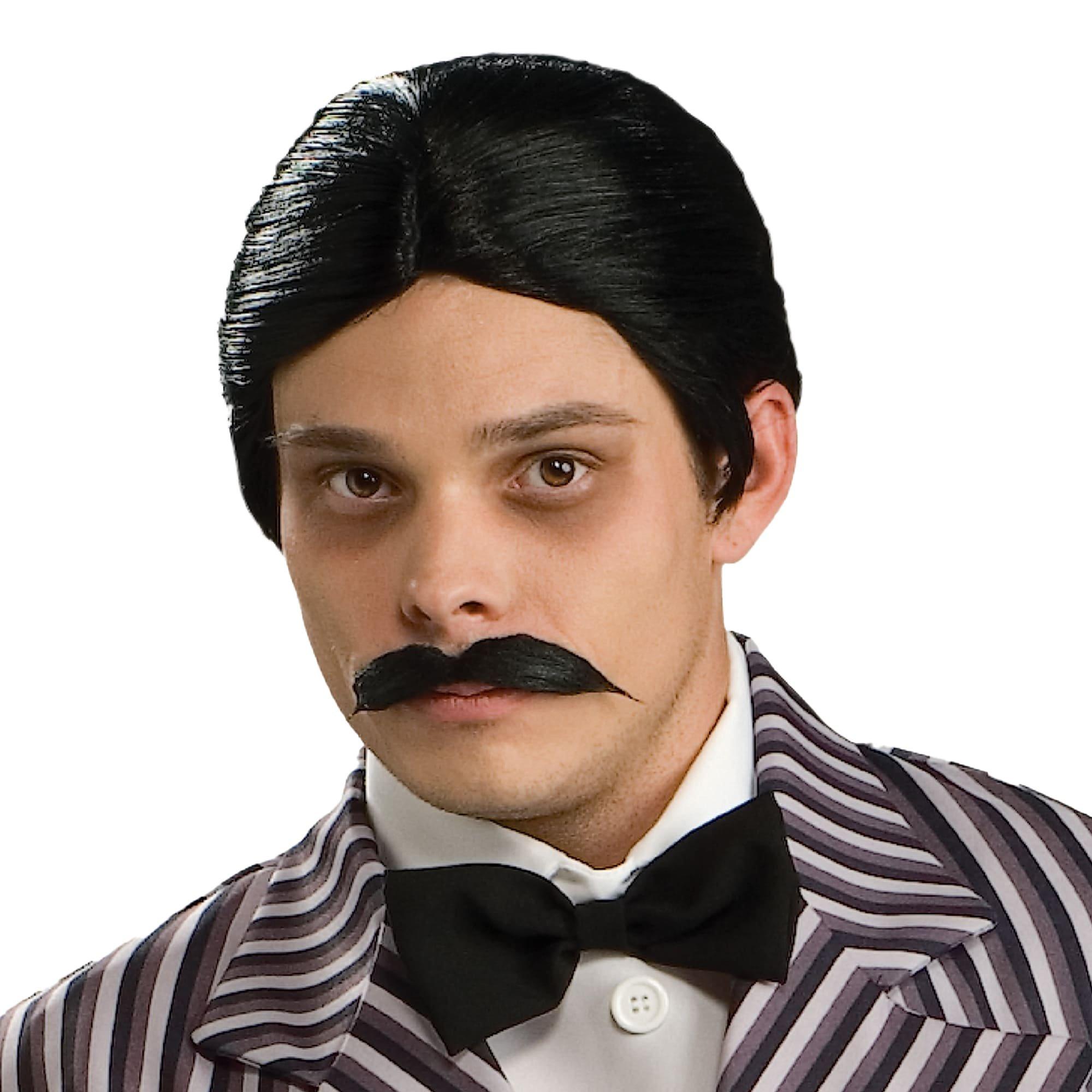 Men's The Addams Family Gomez Wig and Mustache Set