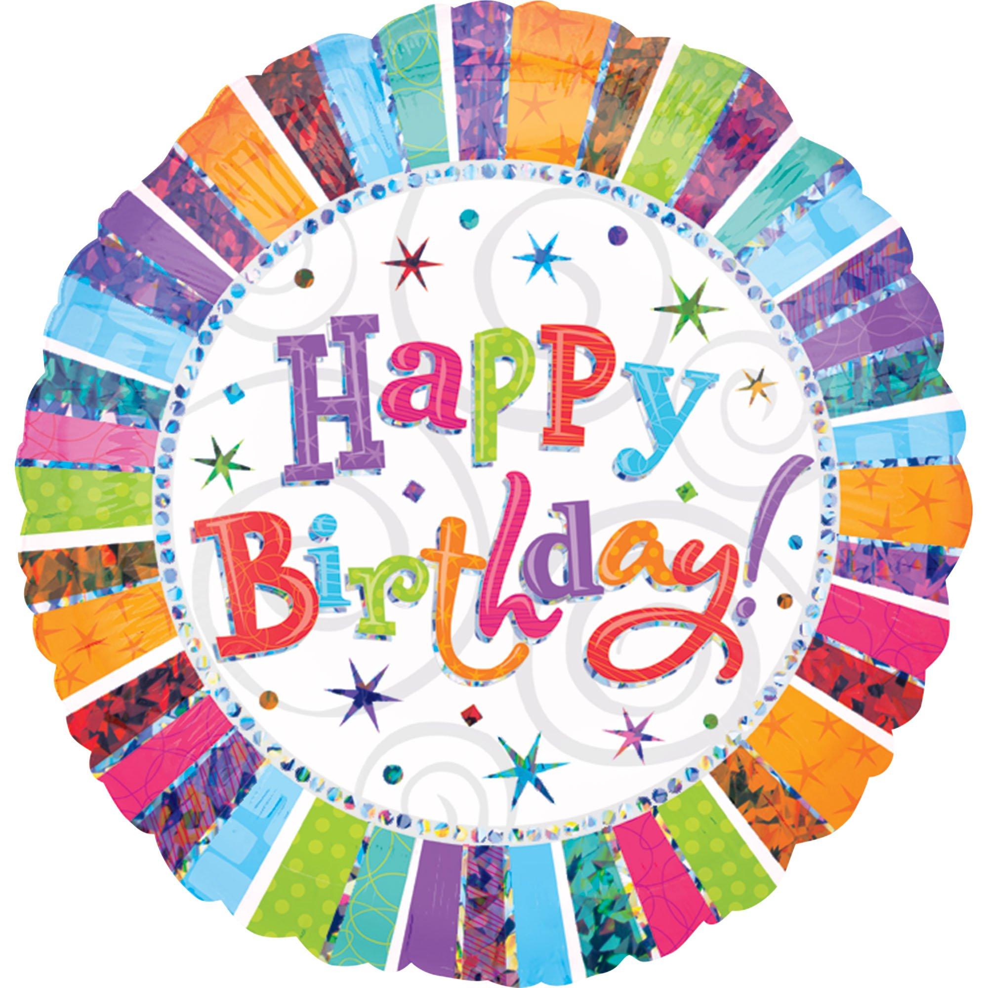 Radiant Happy Birthday Balloon, 32in