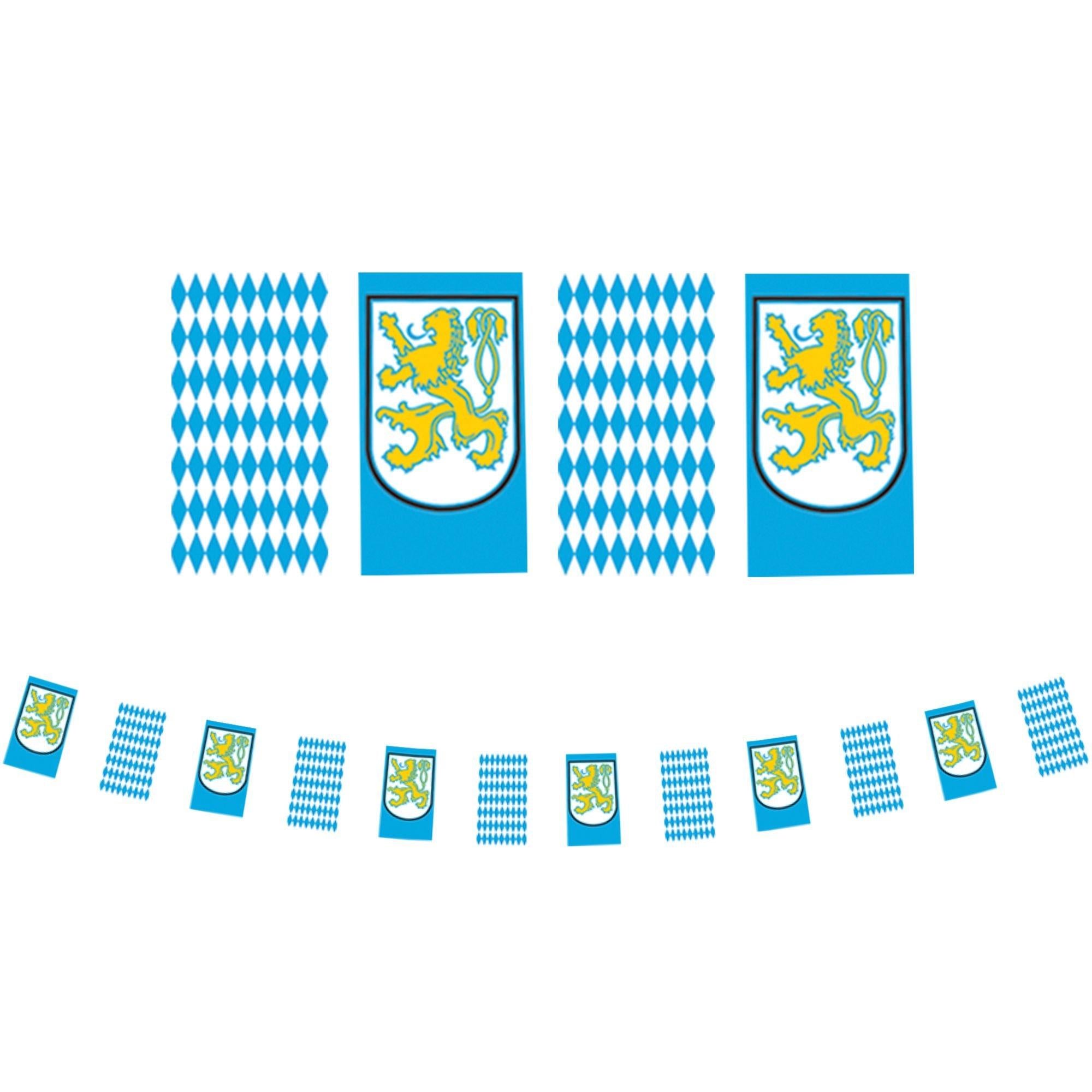Bavarian Flag Pennant Banner - Oktoberfest