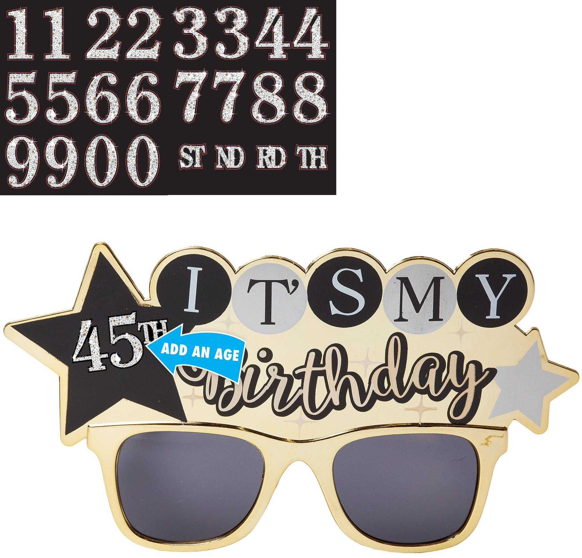 Add-An-Age - Sparkling Celebration Happy Birthday Sunglasses Kit