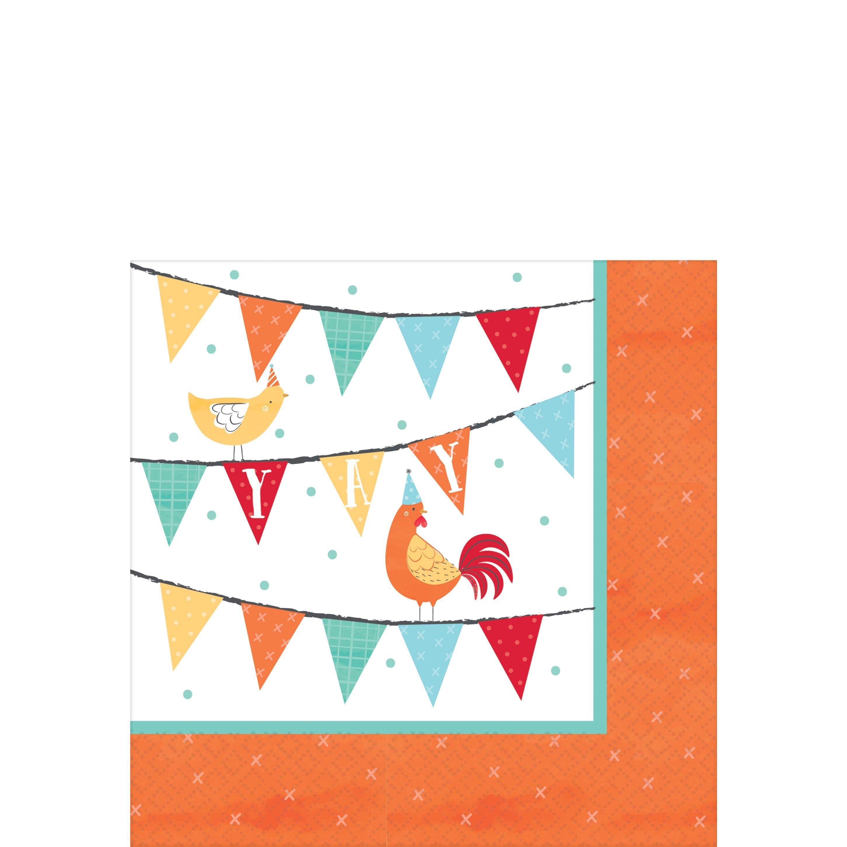 Friendly Farm Beverage Napkins 36ct