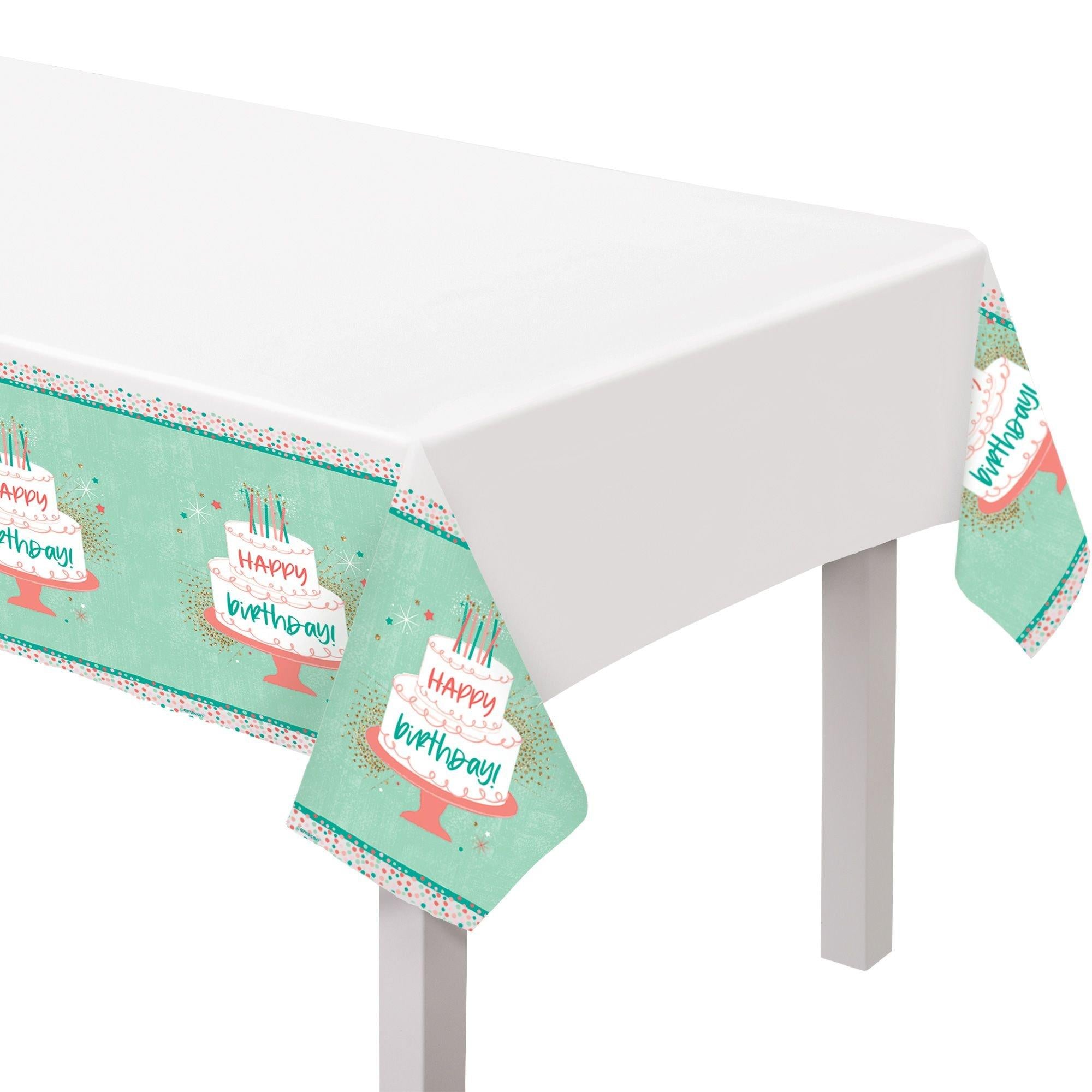 Happy Cake Day Birthday Table Cover