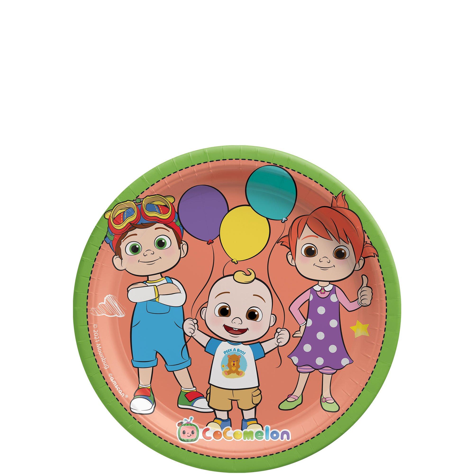 CoComelon Paper Dessert Plates, 7in, 8ct