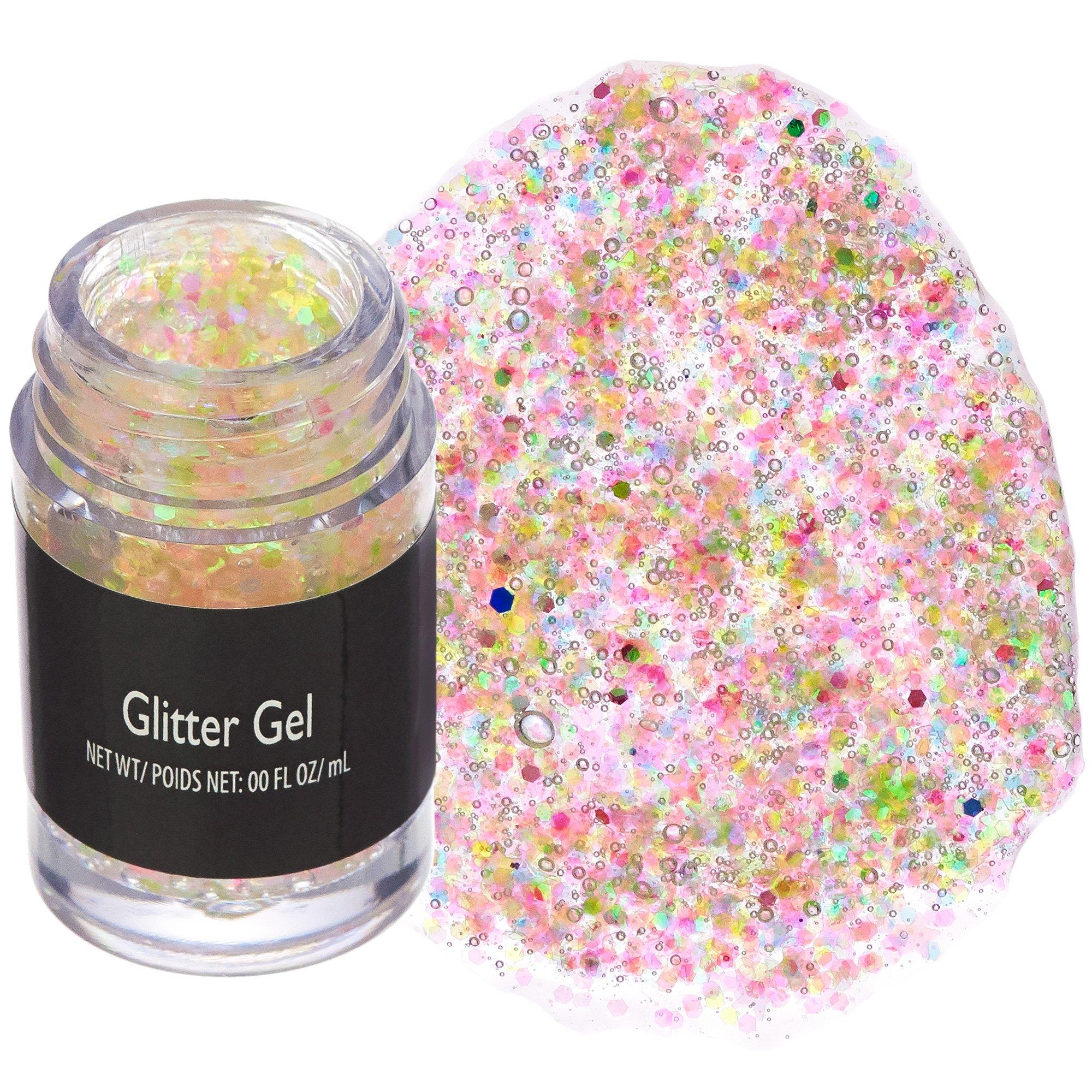 Iridescent Hexagon Glitter Gel, 0.17oz