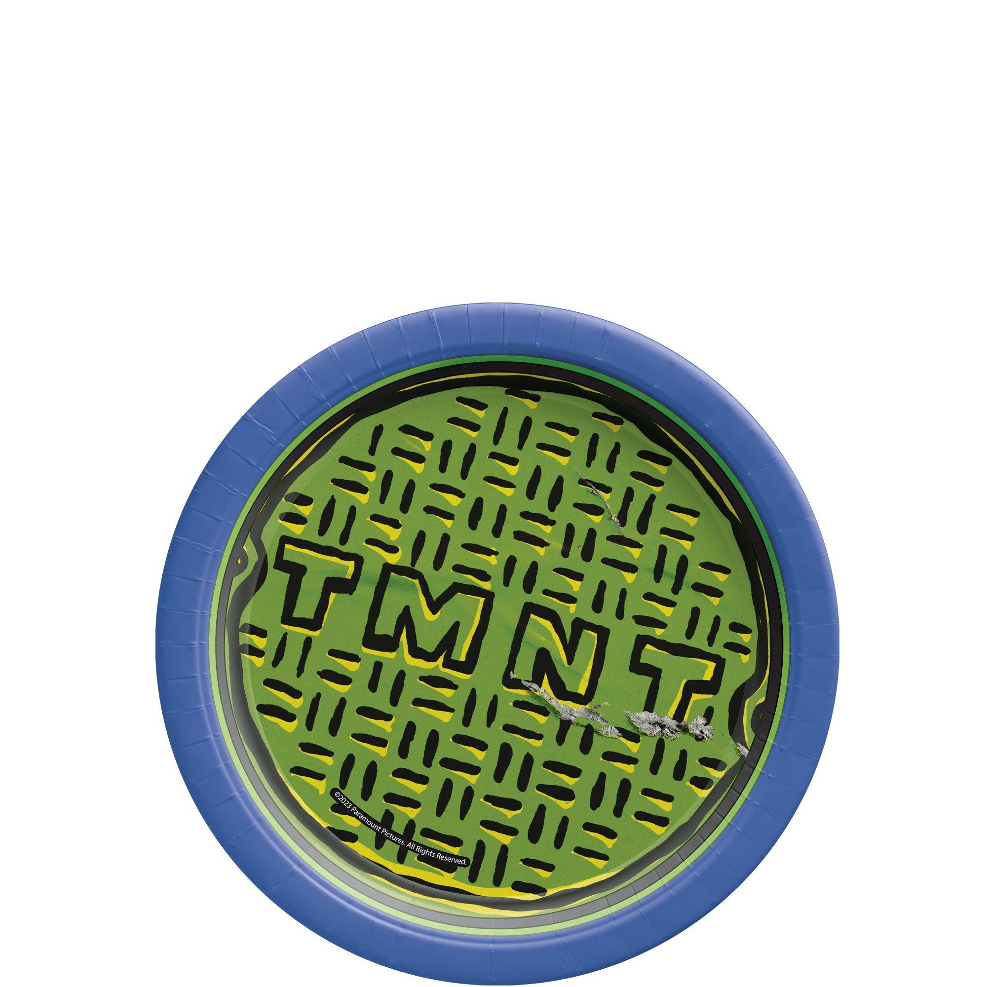 TMNT Paper Dessert Plates, 7in, 8ct - Teenage Mutant Ninja Turtles: Mutant Mayhem