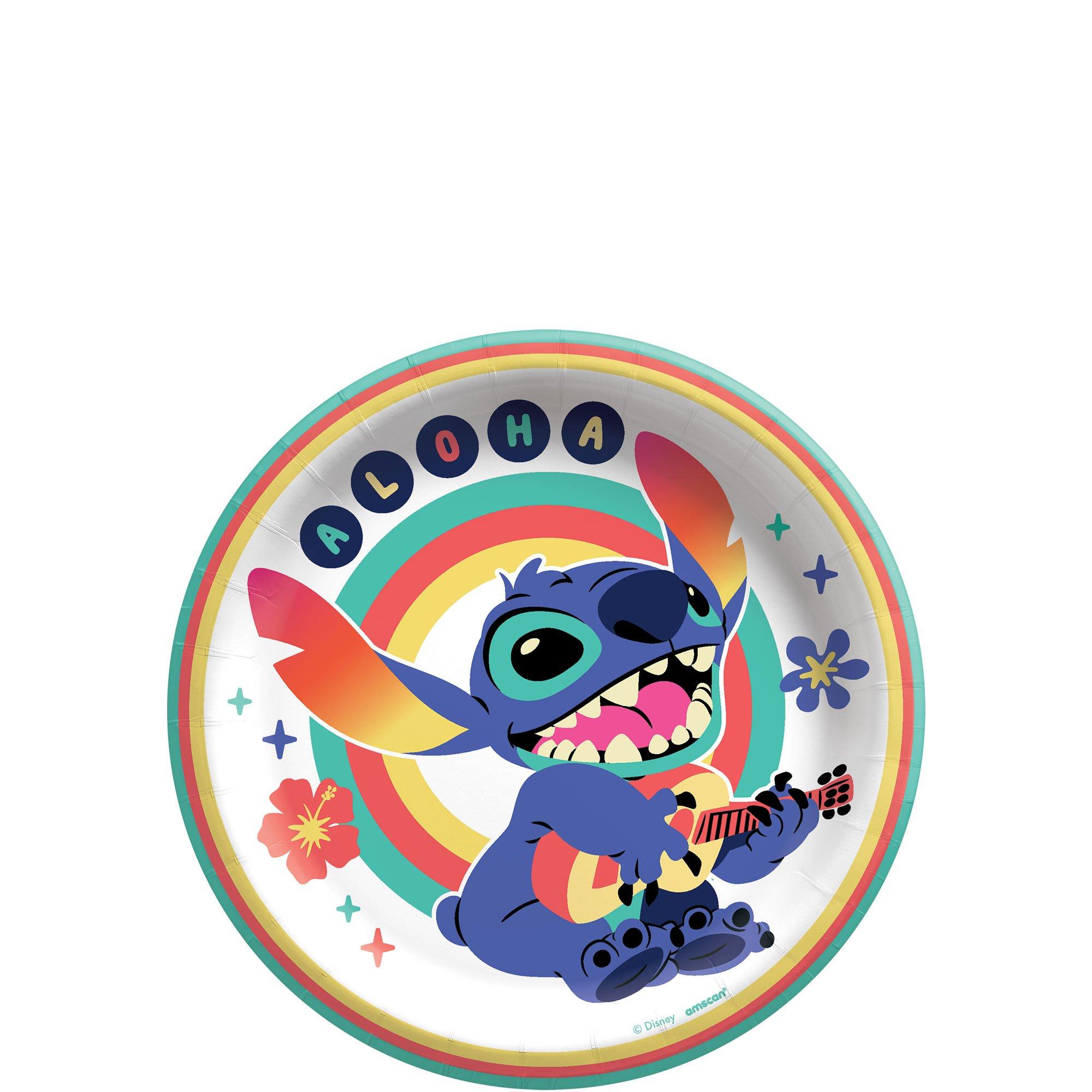 Stitch Aloha Dessert Plates, 7in, 8ct - Disney Lilo & Stitch