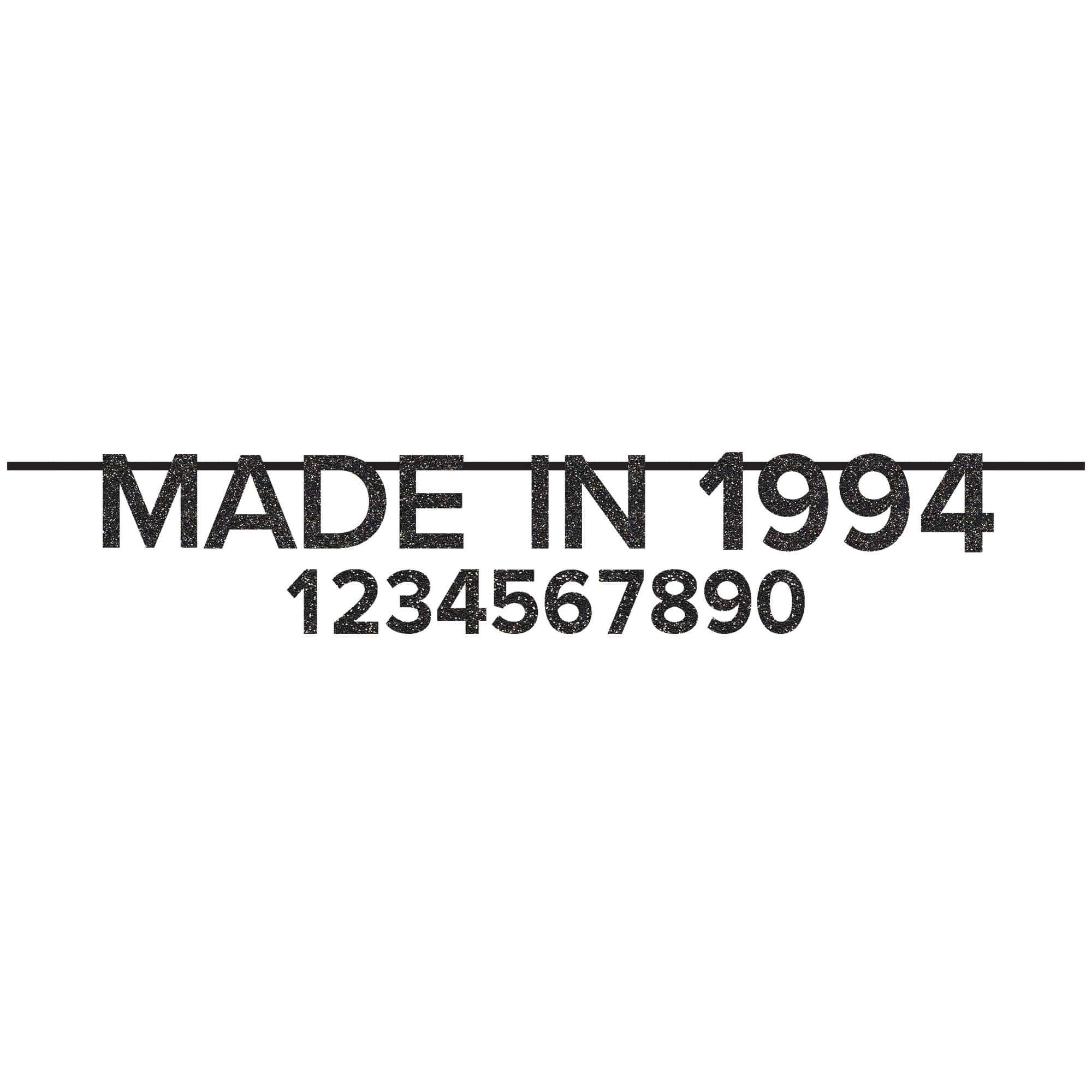 Made In Customizable Glitter Banner