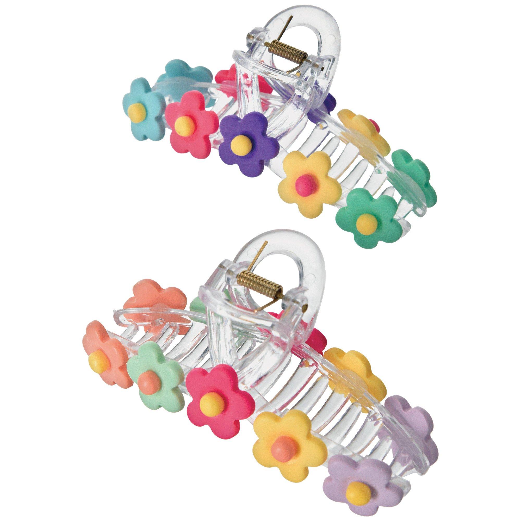 Oversize Flower Hair Claw Clips 2ct
