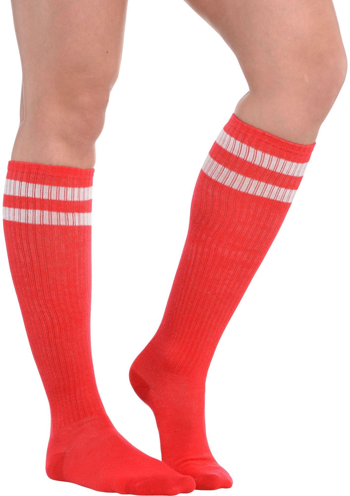 Stripe Athletic Knee-High Socks, Assorted Colors