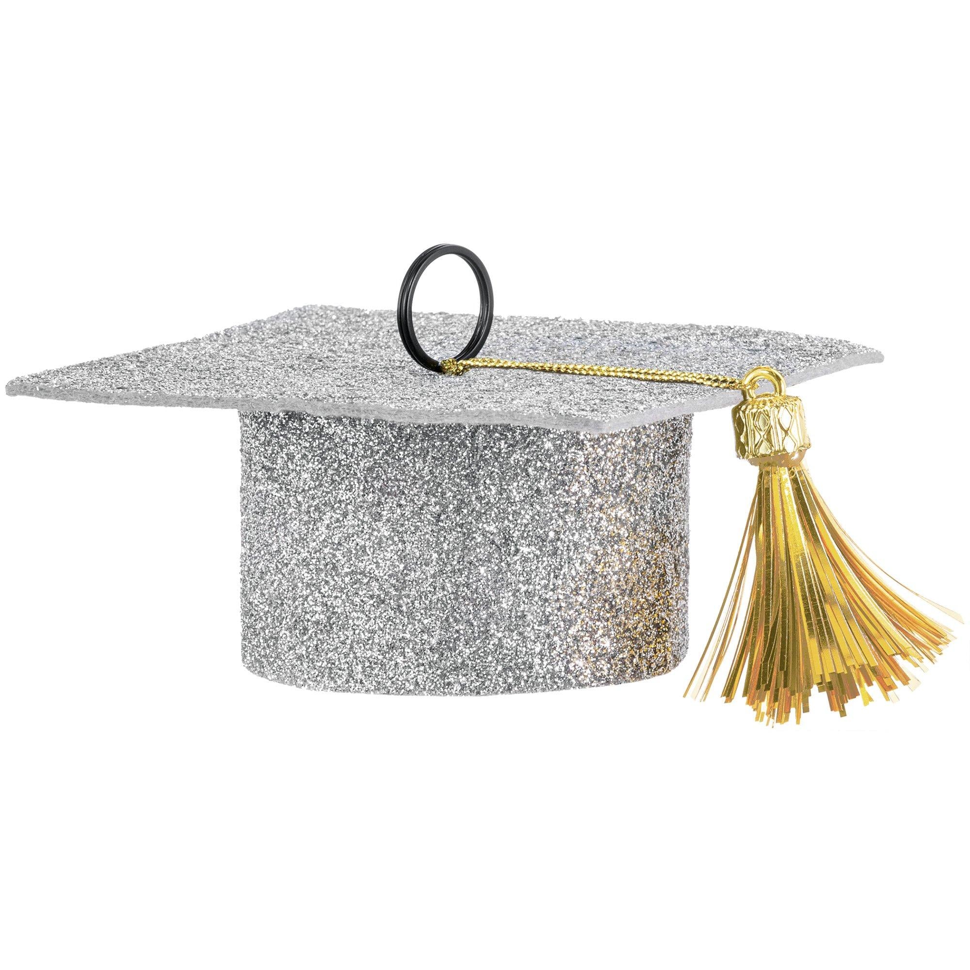 Glitter Graduation Cap Balloon Weight, 5.9oz, Assorted Colors
