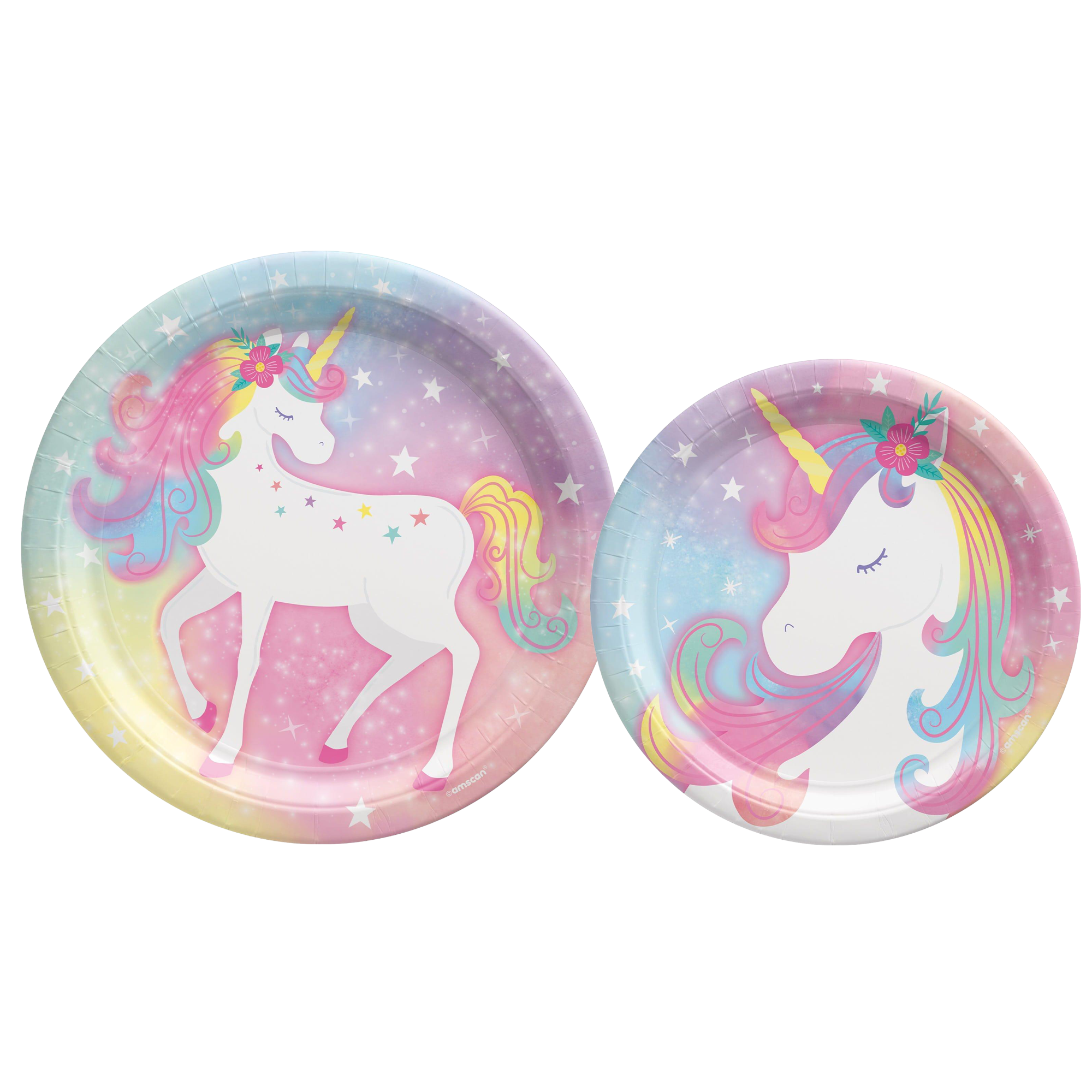 Enchanted Unicorn Round Paper Plates, 9in, 8ct, Assorted Options