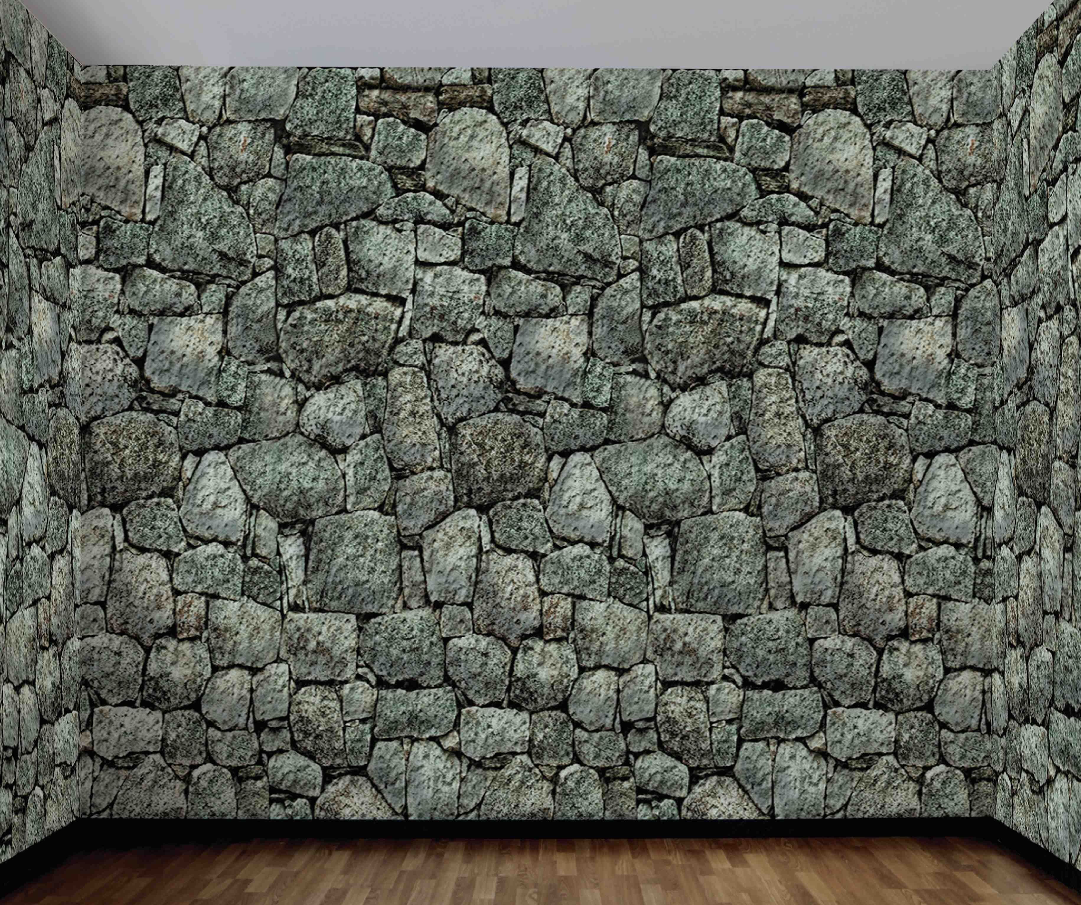 20 Foot Dungeon Stone Wall Backdrop Decoration