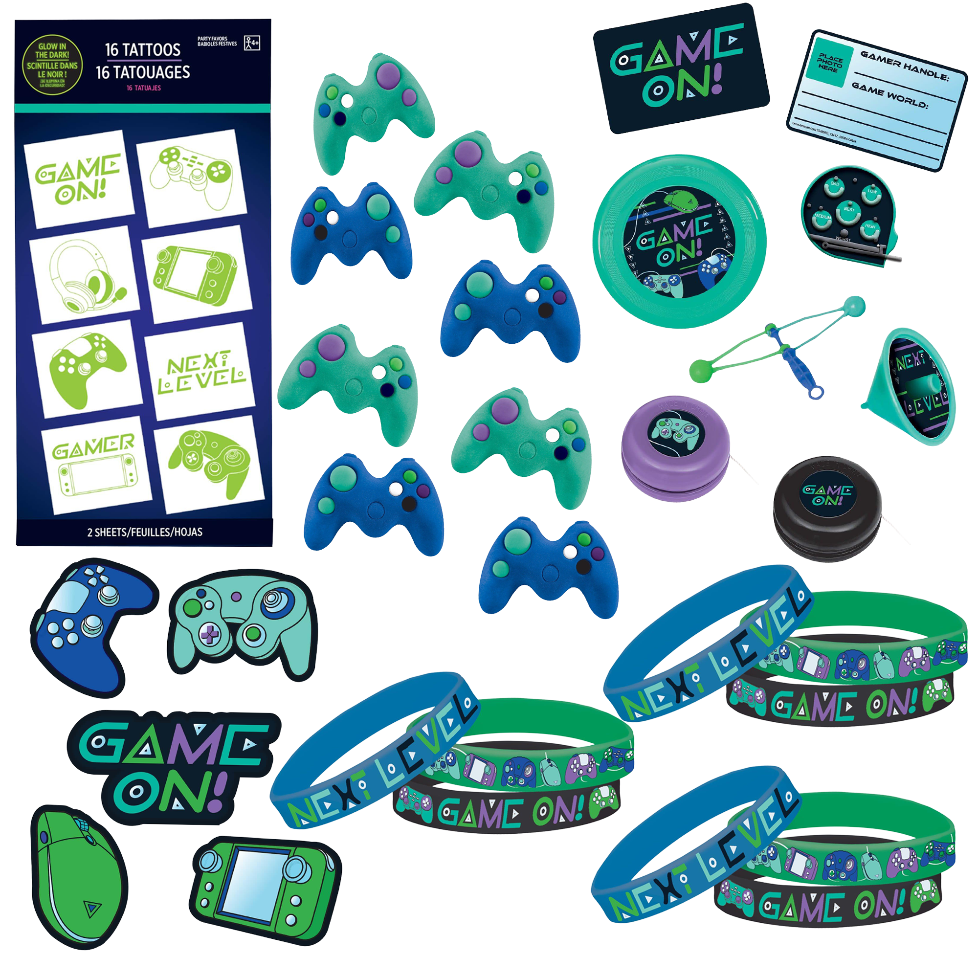 Gamer Favor Kit for 8 Guests
