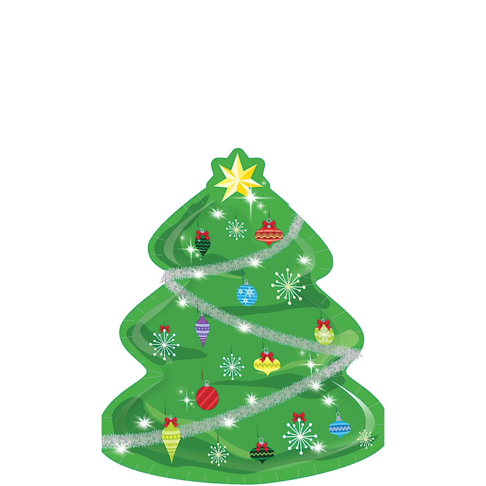 Christmas Tree Dessert Plate, 8ct