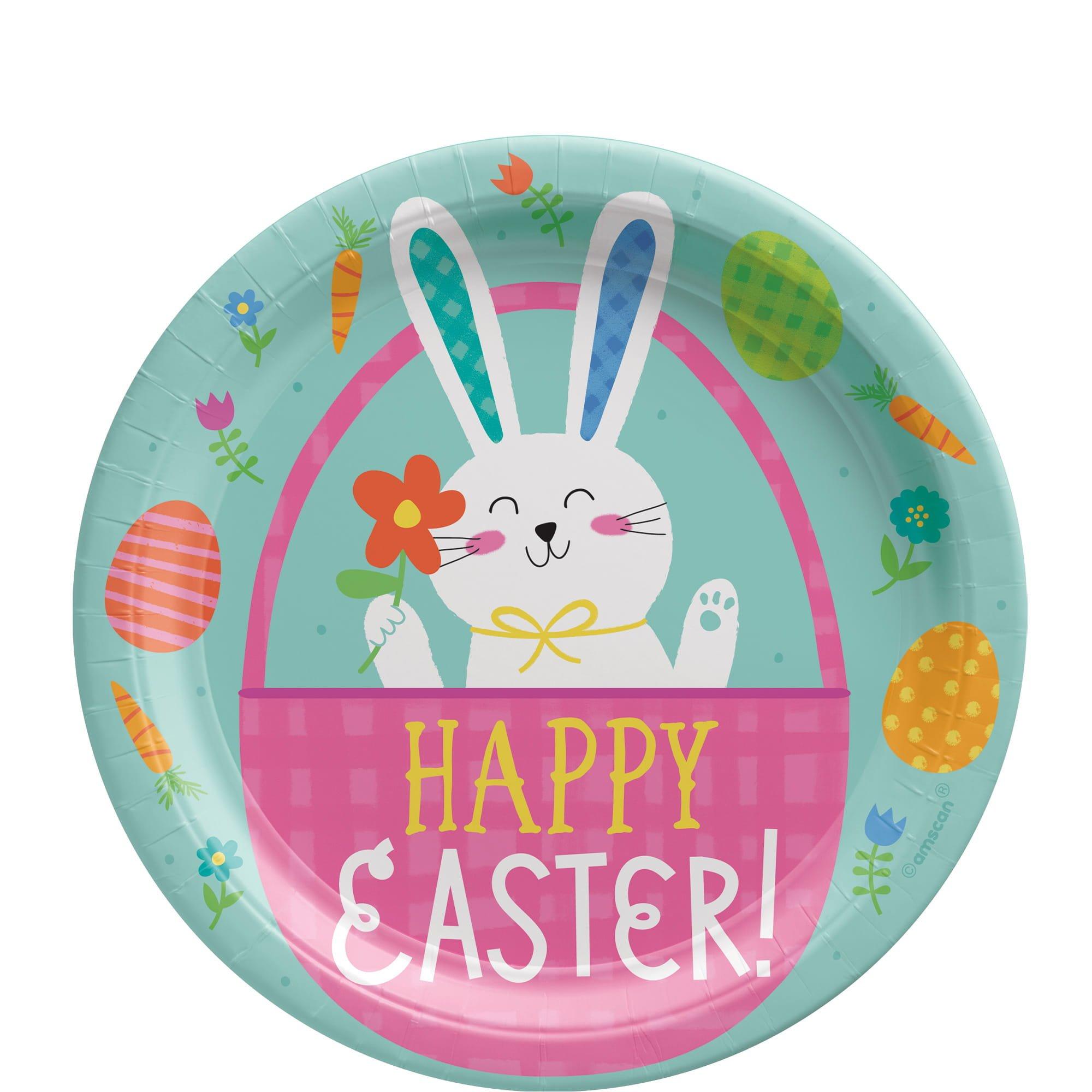 Funny Bunny Easter Paper Plates, 9in, 8ct, Assorted Options