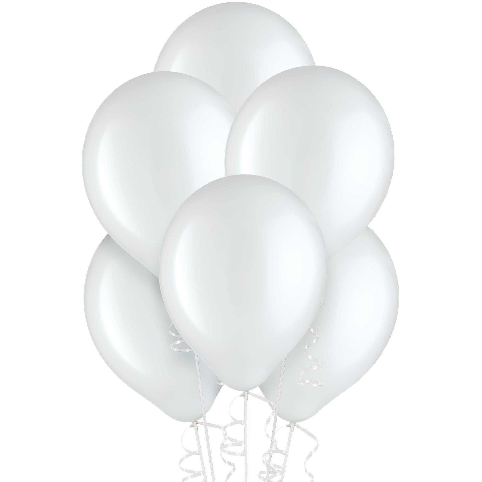 White Latex Balloons, Assorted Options