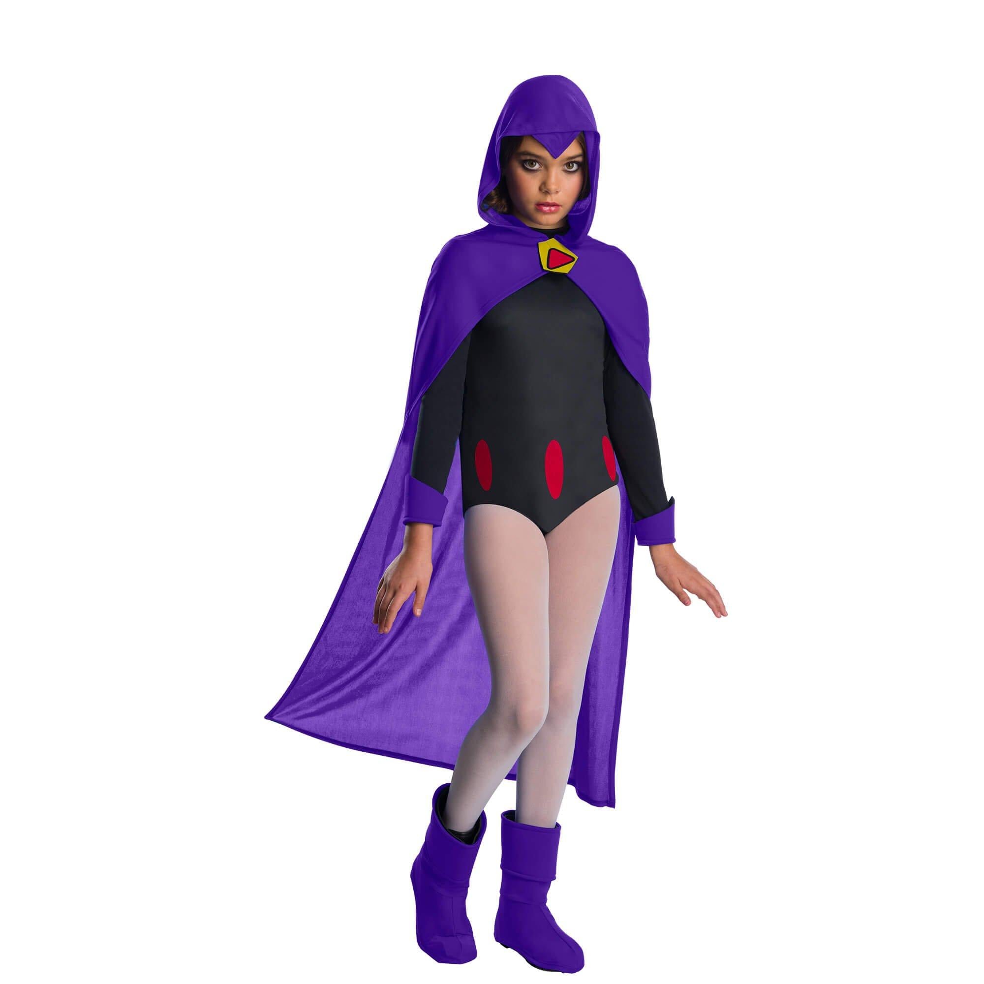 Kids Teen Titans Raven Deluxe Costume