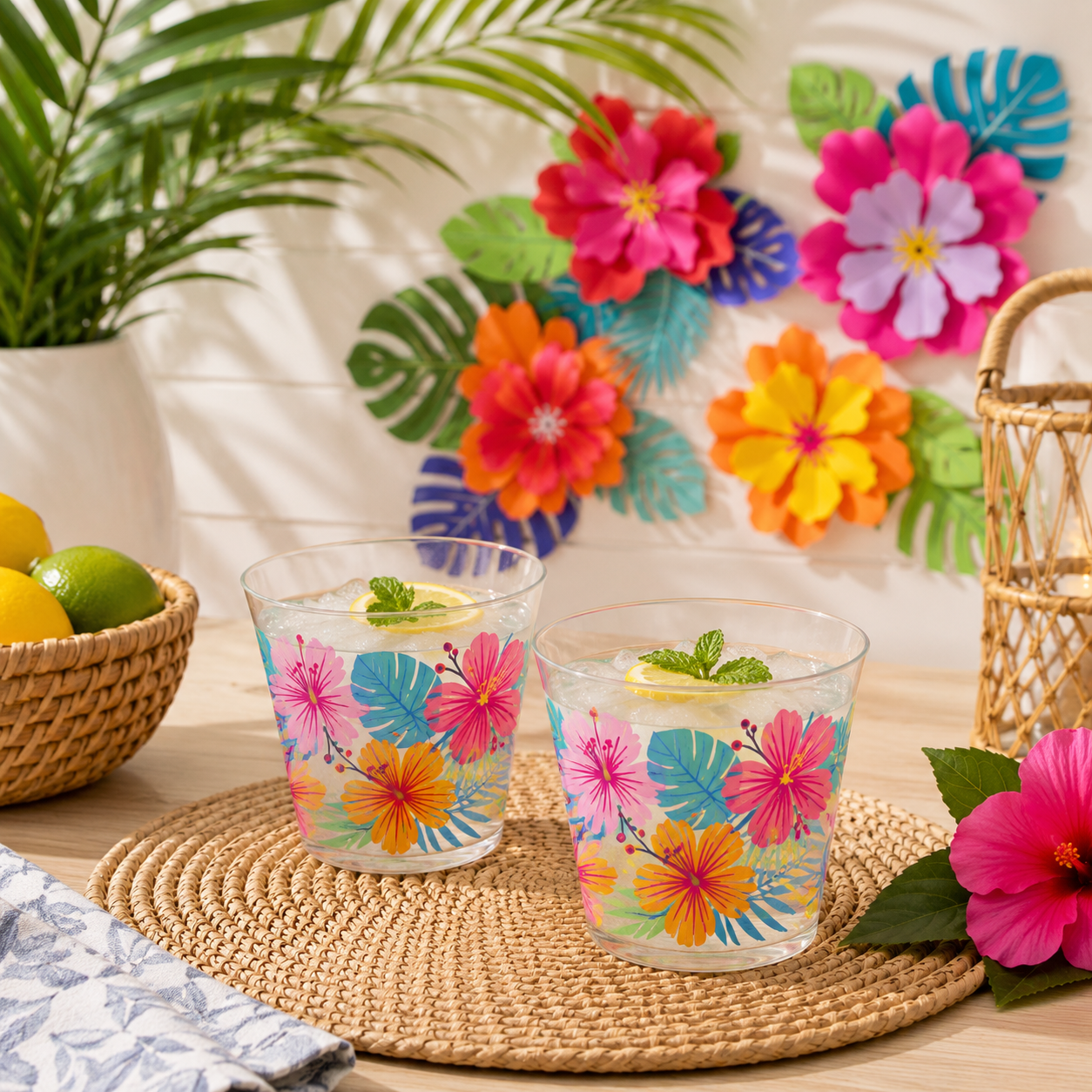 Summer Dream Plastic Cups, 9oz, 10ct