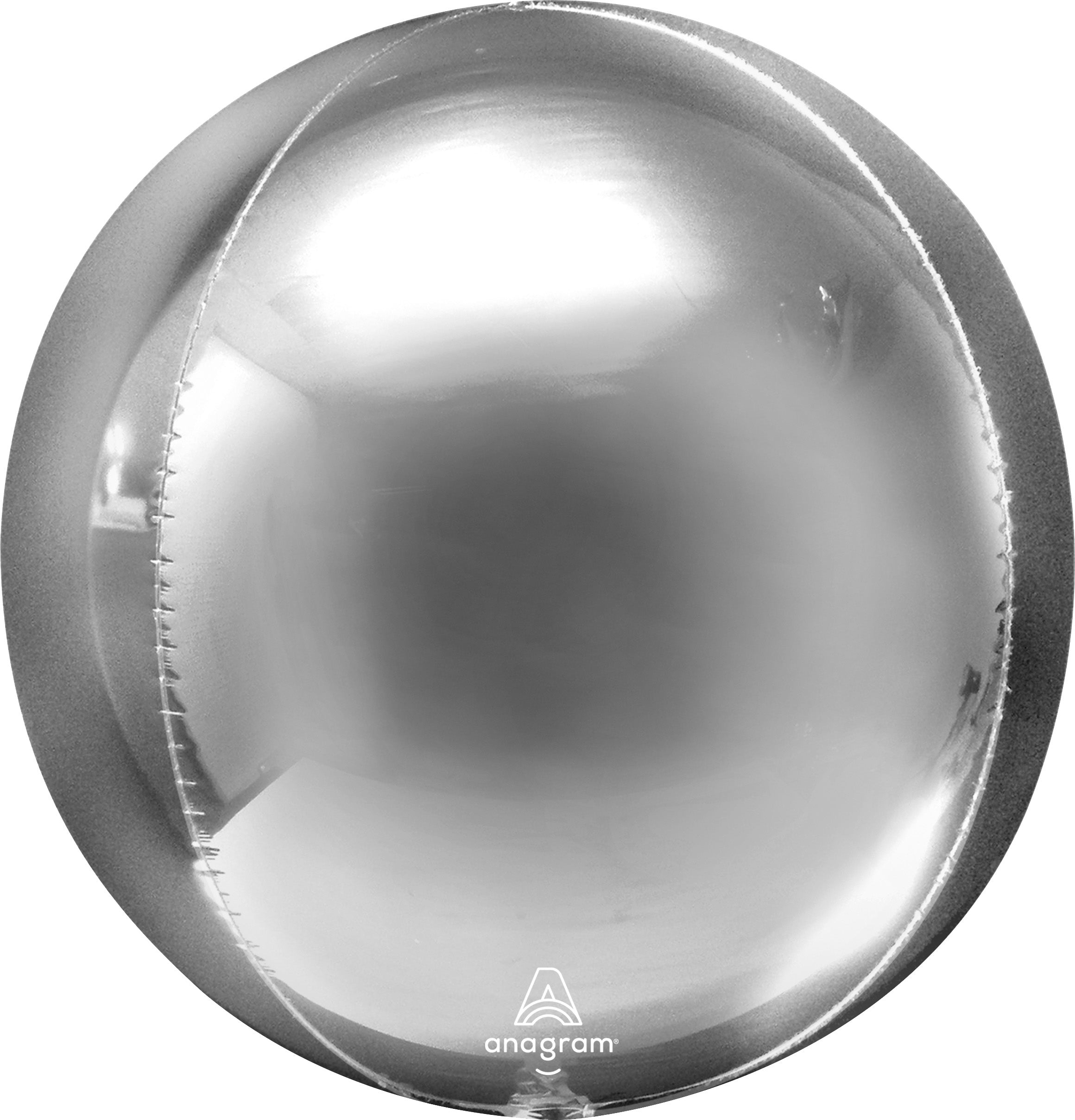 Silver Orbz Balloon, 16in
